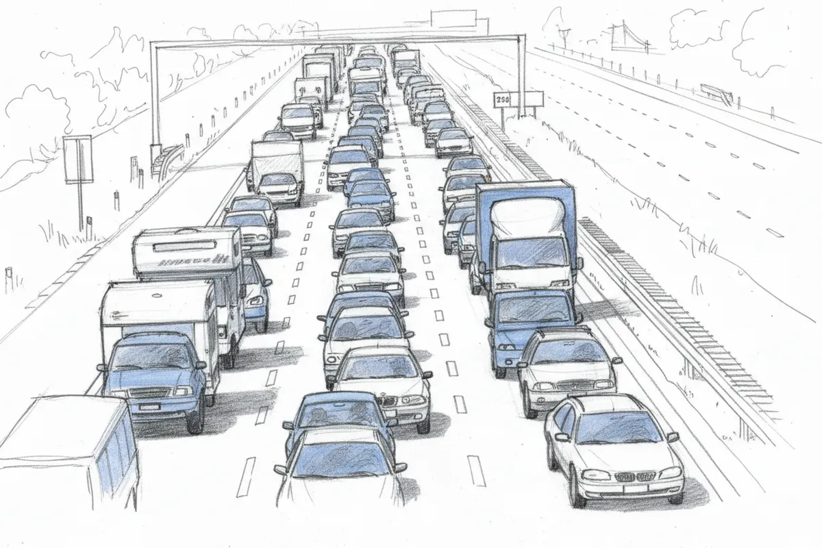 Illustrazione a corredo: A4, l'85% dei camion viaggia troppo veloce: uno studio svela la realtà scioccante
