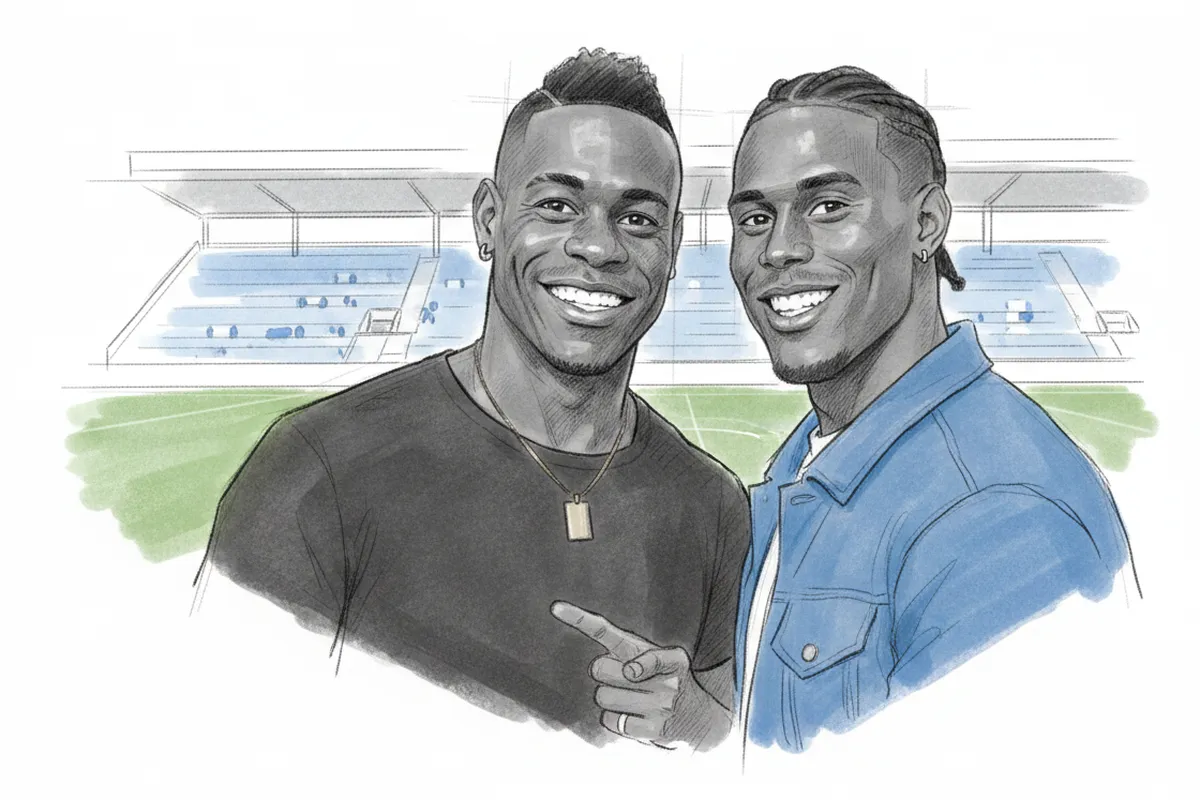 Illustrazione a corredo: Clamoroso: Balotelli ed Enock, fratelli-goal uniti in Arabia! L'annuncio che sbalordisce il mondo del calcio