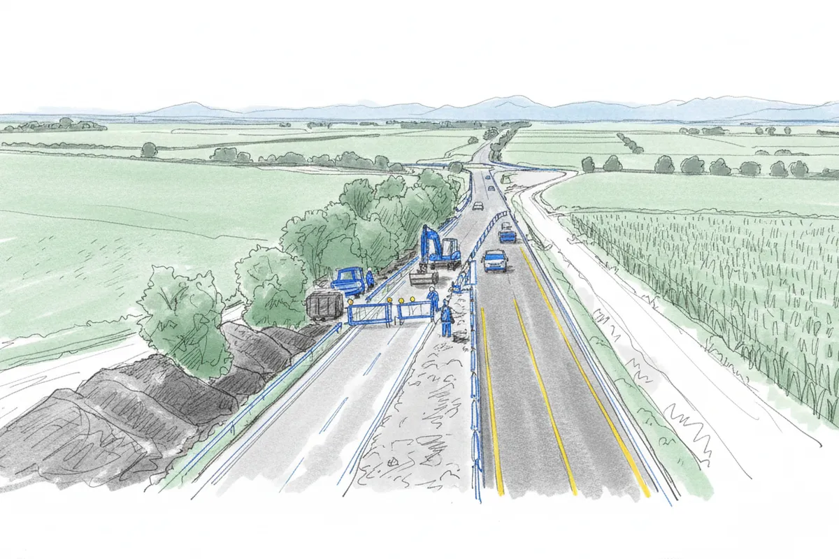 Illustrazione a corredo: SP 2: Ecco la nuova super-strada che dice addio al pericolo! (6 milioni)