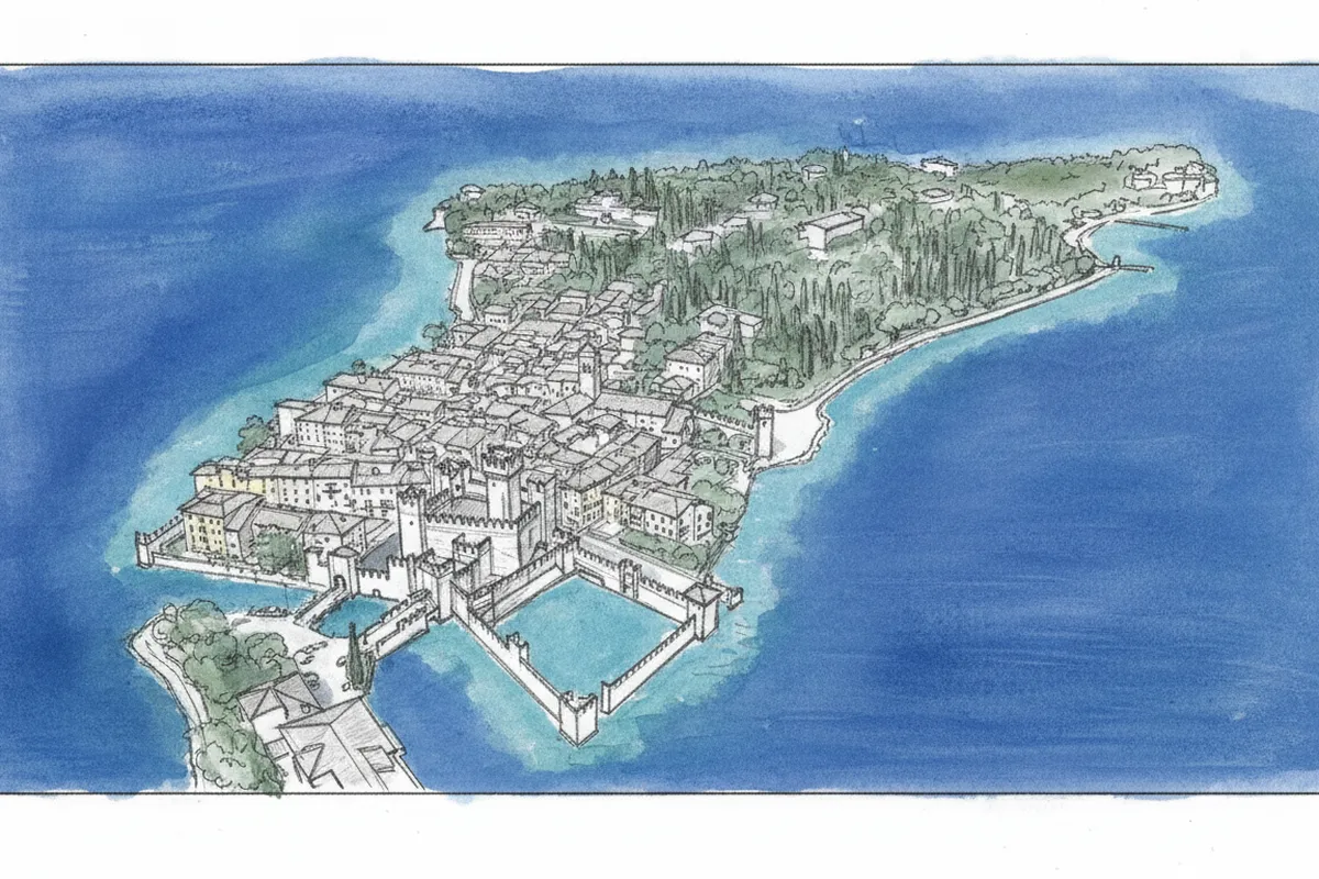 Illustrazione a corredo: Sirmione, la beffa dei saldi: folla da record ma i negozianti rivelano la deludente verità!